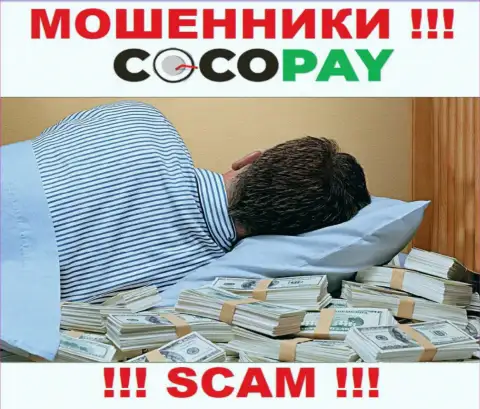 Вы не вернете финансовые средства, перечисленные в организацию CocoPay - это internet мошенники !!! У них нет регулятора