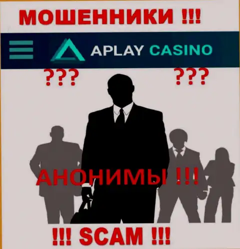 Информация о непосредственных руководителях APlay Casino, увы, скрыта