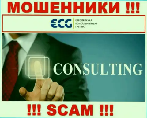 Consulting - это направление деятельности мошеннической конторы Европейская Консалтинговая Группа