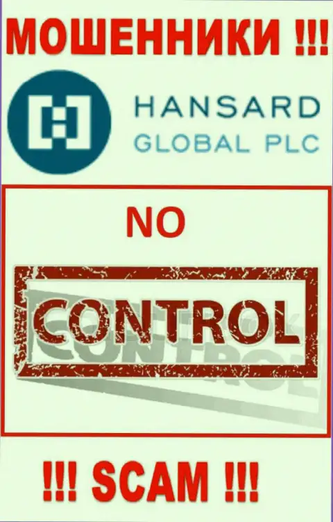 На информационном портале мошенников Hansard International Limited нет ни единого слова о регуляторе конторы