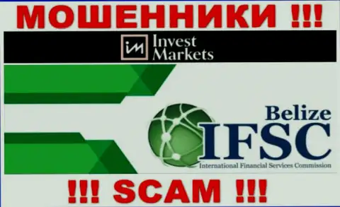 InvestMarkets Com спокойно сливает вложенные деньги доверчивых клиентов, поскольку его прикрывает махинатор - International Financial Services Commission