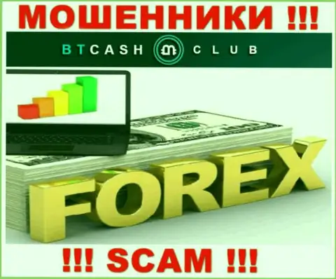 ФОРЕКС - в указанной области промышляют хитрые internet-мошенники BT Cash Club
