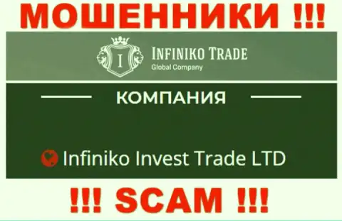 Infiniko Invest Trade LTD - это юридическое лицо разводил ИнфиникоТрейд Ком
