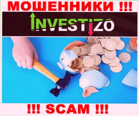 Investizo - это интернет лохотронщики, можете утратить абсолютно все свои денежные вложения