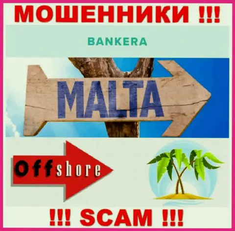 С организацией Bankera довольно рискованно совместно работать, место регистрации на территории Malta