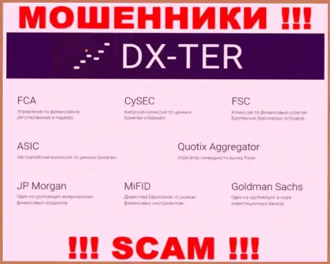 DX Ter и курирующий их противозаконные комбинации орган (FCA), являются мошенниками