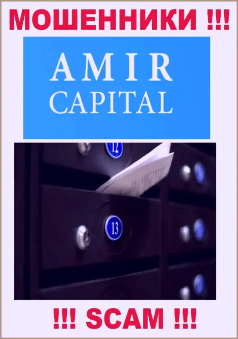 Не имейте дело с мошенниками Амир Капитал - они показали липовые данные об официальном адресе организации
