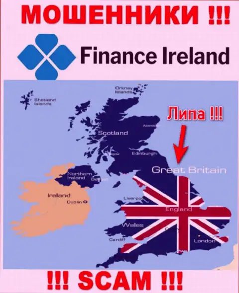 Мошенники Finance Ireland не размещают правдивую инфу относительно своей юрисдикции