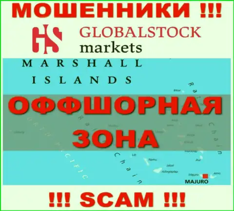 GlobalStock Markets пустили свои корни на территории - Marshall Islands, остерегайтесь работы с ними