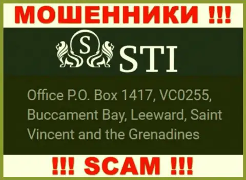 Saint Vincent and the Grenadines - это юридическое место регистрации конторы STOKTRADEINVEST LTD