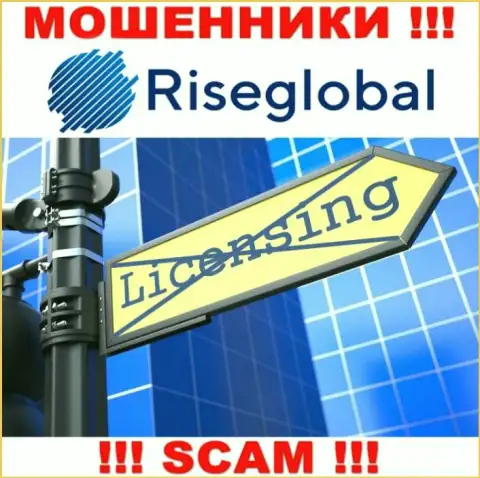 В связи с тем, что у компании Rise Global нет лицензии, поэтому и взаимодействовать с ними довольно рискованно