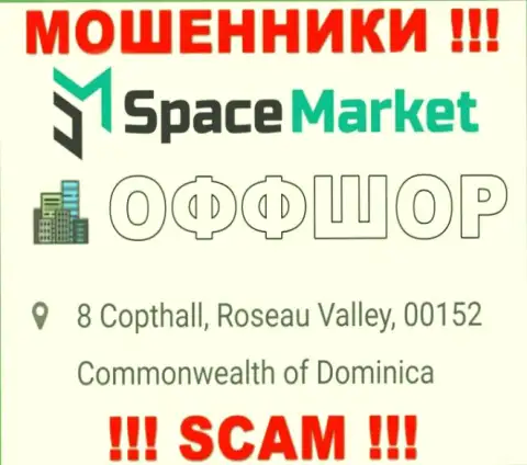 Советуем избегать работы с лохотронщиками SpaceMarket Pro, Dominica - их офшорное место регистрации