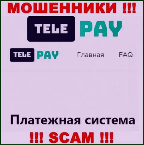 Основная деятельность Tele Pay - это Платежная система, будьте бдительны, прокручивают делишки противозаконно
