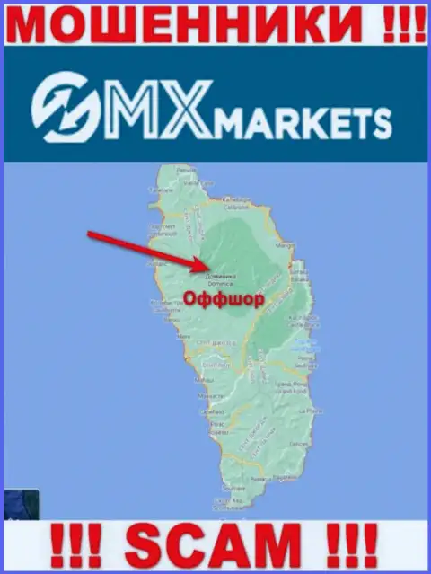 Не верьте интернет-мошенникам ГМХ Маркетс, ведь они базируются в офшоре: Dominica