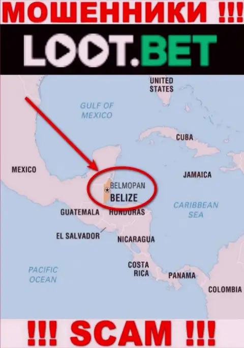 Лучше избегать взаимодействия с мошенниками LootBet, Belize - их юридическое место регистрации