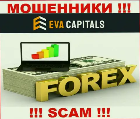 Форекс - это именно то, чем промышляют интернет-обманщики Eva Capitals