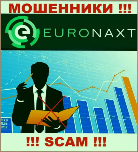 Разводилы EuroNaxt Com беспрепятственно мошенничают - у них нет ни лицензии ни регулирующего органа