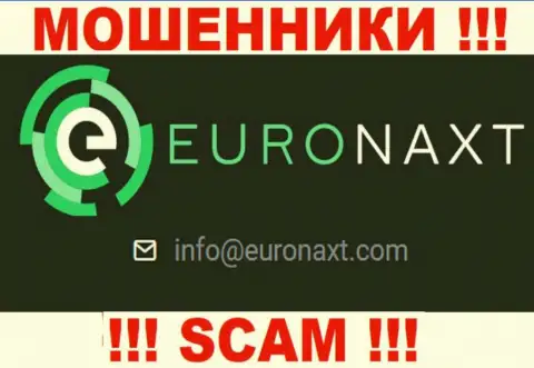На сайте EuroNax, в контактной информации, предоставлен е-майл указанных internet-мошенников, не надо писать, оставят без денег