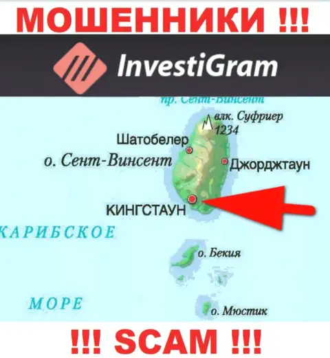 На своем информационном портале InvestiGram Com написали, что зарегистрированы они на территории - Kingstown, St. Vincent and the Grenadines