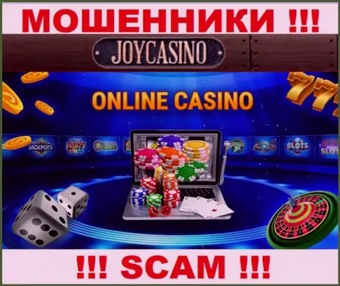 Направление деятельности JoyCasino: Internet казино - хороший заработок для internet-махинаторов