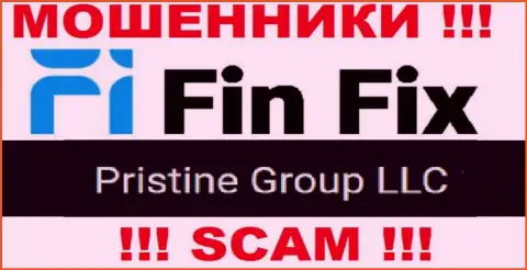 Юр лицо, которое владеет интернет ворюгами Fin Fix - это Pristine Group LLC