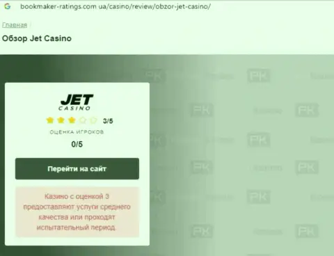 Статья с реальным обзором противозаконных деяний Jet Casino