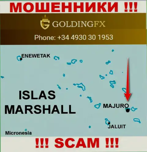 С жульем ГолдингФХ Инвест Лтд очень рискованно работать, они зарегистрированы в офшоре: Majuro, Marshall Islands