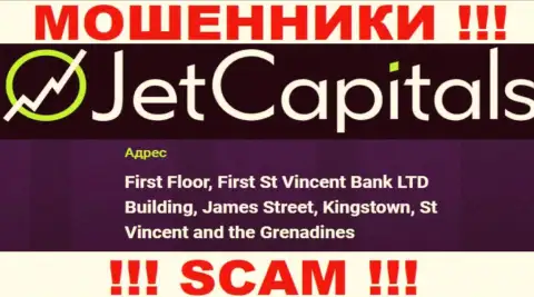 Jet Capitals - это МОШЕННИКИ, засели в оффшорной зоне по адресу - First Floor, First St Vincent Bank LTD Building, James Street, Kingstown, St Vincent and the Grenadines