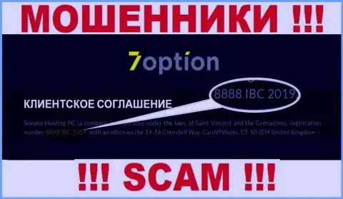 8888 IBC 2019 - это регистрационный номер Sovana Holding PC, который приведен на официальном web-сервисе конторы