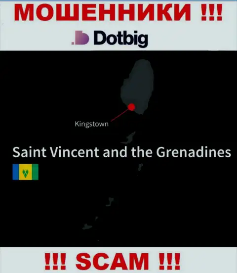 DotBig LTD имеют оффшорную регистрацию: Kingstown, St. Vincent and the Grenadines - будьте крайне внимательны, мошенники