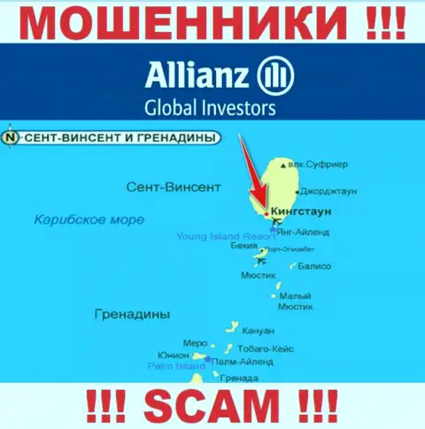 AllianzGI Ru Com безнаказанно дурачат, так как разместились на территории - Kingstown, St. Vincent and the Grenadines