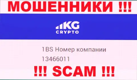 Регистрационный номер компании КриптоКГ, в которую сбережения лучше не отправлять: 13466011