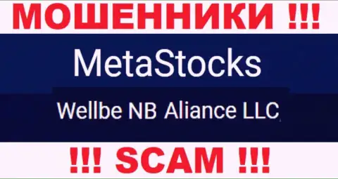 Юр лицо интернет-мошенников MetaStocks - это Wellbe NB Aliance LLC