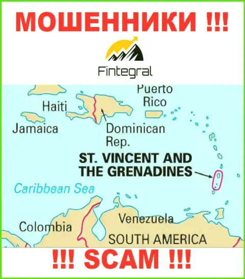 St. Vincent and the Grenadines - здесь зарегистрирована противоправно действующая контора Fintegral