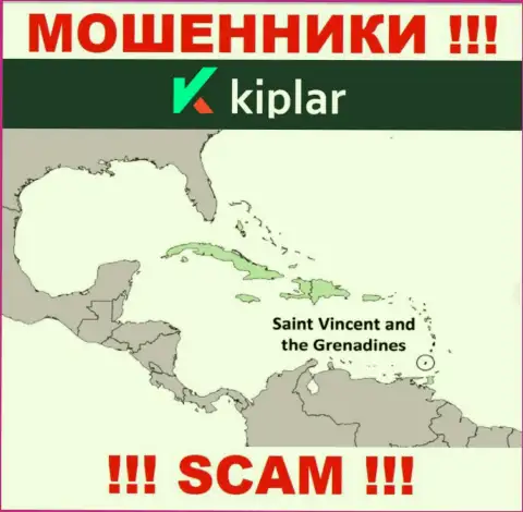 ВОРЫ Kiplar зарегистрированы очень далеко, на территории - St. Vincent and the Grenadines