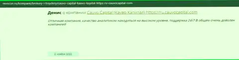 Дилинговая фирма КаувоКапитал Ком описана в отзыве на сайте ревокон ру
